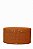 Caixa Oval PU Textura Tramada Caramelo - Tam G - Entrecasa - Imagem 1