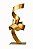 Escultura Em Metal Esfera - Cobre - 46cm - Mart - Imagem 1