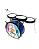 Bateria Infantil Luen Smart Drum Azul - Imagem 1