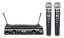 Microfone Duplo Sem Fio Kadosh KDS-W 382M Para Pequenos Eventos - Imagem 2