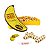 Jogo Bananagrams Duel Corrida de Palavras Cruzadas Jogo de 2 - Imagem 1