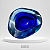 Prato de Cristal para Moedas - Azul Bicolor, 1970 - Imagem 3