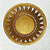 Fruteira Vintage Italiana em Metal Dourado Ornamentado (1950) - Imagem 1
