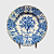Prato Antigo Raro de Pavão Delft Blue - "De Porceleyne Claeuw" Holland (1658-1870) - Imagem 1