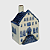 Casa Delft Blue nº 4 Rynbende - Miniatura Holandesa em Porcelana - Imagem 1