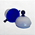 Bomboneira em Vidro Murano Bicolor Azul e Branco – 13x19x22 cm - Imagem 3