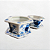 Par de vasos hexagonais tailandeses - Imagem 1