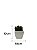 Kit Com 3 Vasos Suculentas - Imagem 5