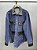 4 pocket work jacket denim napa leather - Imagem 1