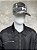 Black nylon work jacket collar with skulls rivets - Imagem 3