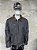 Black denim with ostrich leather collar - Imagem 1