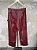 Piercing Carpenter Leather Pants Red - Imagem 2