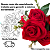 Buquê De Rosas Vermelhas Aveludadas 6 Flores Artificial - Imagem 3
