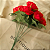 Buquê De Rosas Vermelhas Aveludadas 6 Flores Artificial - Imagem 7