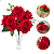 Buquê De Rosas Vermelhas Aveludadas 6 Flores Artificial - Imagem 1