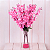 2 Buque Flor Cerejeira 7 Galhos Artificial Decoração Planta - Imagem 4