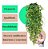 4 Pendentes Planta Artificial Decoração Folha De Bambu - Imagem 3