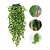 4 Pendentes Planta Artificial Decoração Folha De Bambu - Imagem 1