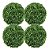 Kit 4 Bolinhas Buchinho Artificial Decorativa 13cm Premium - Imagem 1