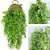 2 Pendentes Planta Artificial Realista Folhagem De Bambu - Imagem 5