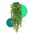 2 Pendentes Planta Artificial Realista Folhagem De Bambu - Imagem 1