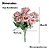 Mini Buquê De Rosas 7 Flores Artificial Toque Real Decoração - Imagem 4