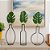 Vaso Decorativo 3d Com Vidro E Folha Costela De Adão Luxo - Imagem 5