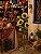 Kit 4 Galhos Girassol Artificial Grande 3 Flores  Haste Luxo - Imagem 5