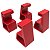 Suporte Horizontal Mesa Vermelho PS4 Pro Elevação Pezinho - Imagem 7
