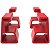Suporte Horizontal Mesa Vermelho PS4 Pro Elevação Pezinho - Imagem 8