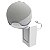 Suporte Stand Tomada Branco p/ Alexa Echo Dot 4 - Imagem 1