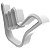 Escultura Hang Loose Branco 20cm Decoração Surf Praia - Imagem 3