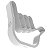 Escultura Hang Loose Branco 20cm Decoração Surf Praia - Imagem 4