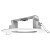 Suporte Embutir Teto Branco p/ Câmera Nova Digital CS355-A - Imagem 4