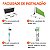 Suporte Organizador de Parede 2 Escovas de Dente - Imagem 3