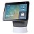 Suporte Base Elevação de Mesa com Enrolador de Cabos Compatível com Alexa Echo Show 10 - Branco - Imagem 1