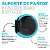 Suporte Fixar Parede Teto Branco Compatível Com Alexa Echo Dot 4 e 5 - Imagem 2