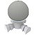 Suporte De Mesa Modelo Robô Branco Compatível Com Alexa Echo Dot 4 e 5 - Imagem 8