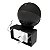 Suporte De Parede Tomada Preto Compatível Com Alexa Echo Dot 4 E 5 - Imagem 2