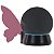 Suporte Base Preto De Mesa Com Asas Rosa Compatível Alexa Echo Dot 4 e 5 - Imagem 1
