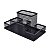 Porta Canetas Objetos Aramado Telado 4 Divisórias Organizador Mesa (Preto) - Imagem 3