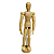 Boneco Articulado Manequim Madeira 15,5cm - Imagem 1