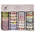 Washi Tapes Estampadas Variadas Conjunto c/24 Fitas Adesivas Decorativas - Imagem 1