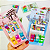 Washi Tape Estampadas Kit C/9 Fitas + 3 Suportes - Imagem 1