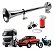 Buzina Marítima 12v 45cm Cromada Corneta Automotiva Metal - Imagem 1