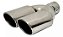 Ponteira Dupla Esportiva Automotiva Chanfrada 3,5pol Inox - Imagem 1
