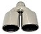 Ponteira Dupla Esportiva Automotiva Chanfrada 3,5pol Inox - Imagem 2