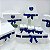 Kit Higiene em MDF principe na cor azul escuro - Imagem 1