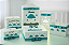 Kit Higiene Bebê Nuvem na cor Azul Turquesa – Porta Fraldas, Farmacinha, Potes, Lixeira - Imagem 1