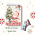 KIT NATAL 1: Bloquinho + Chaveiro Post It (Capas iguais) - Imagem 1